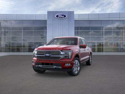 Red 2025 Ford F-150 Platinum