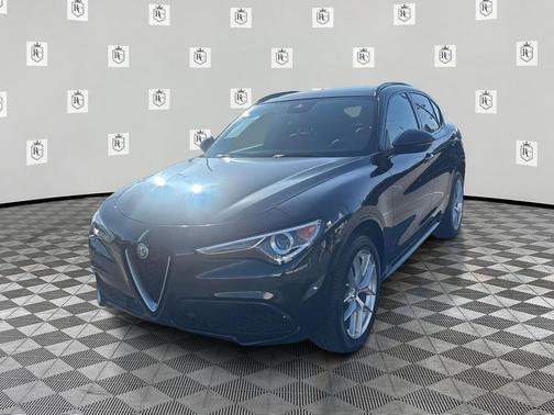 Vulcano Black Metallic 2020 Alfa Romeo Stelvio Ti Sport