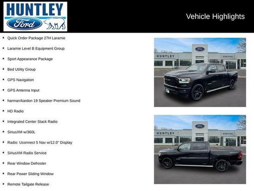 Diamond Black Crystal Pearlcoat 2023 RAM 1500 Laramie
