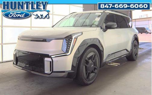 Ivory Silver Matte 2024 Kia EV9 GT-Line