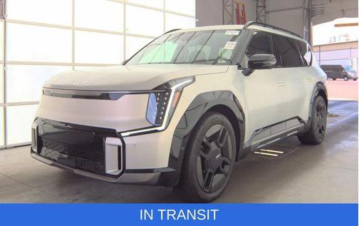 Ivory Silver Matte 2024 Kia EV9 GT-Line