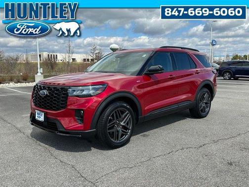 Rapid Red Metallic Tinted Clearcoat 2025 Ford Explorer ST-Line