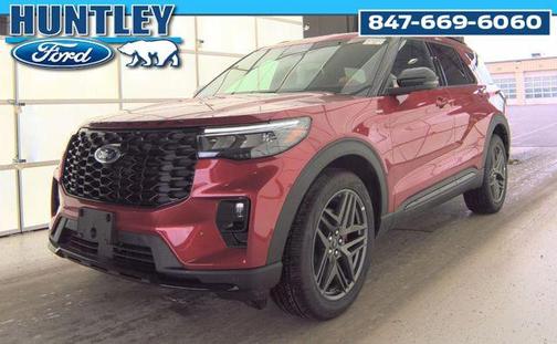 Rapid Red Metallic Tinted Clearcoat 2025 Ford Explorer ST-Line