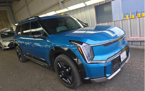 Ocean Blue 2024 Kia EV9 GT-Line