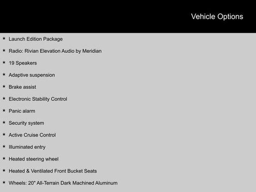 2022 Rivian R1T Launch Edition