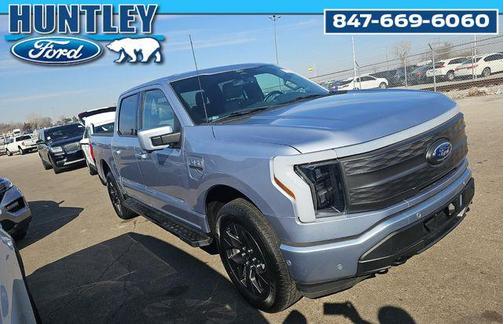 Iced Blue Silver Metallic 2022 Ford F-150 Lightning LARIAT