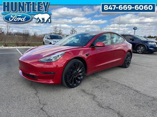 Red Multi-Coat 2023 Tesla Model 3 Performance