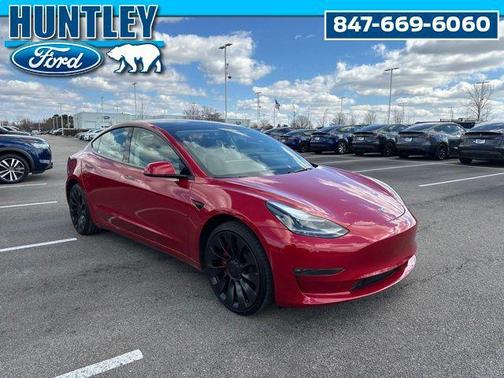 Red Multi-Coat 2023 Tesla Model 3 Performance