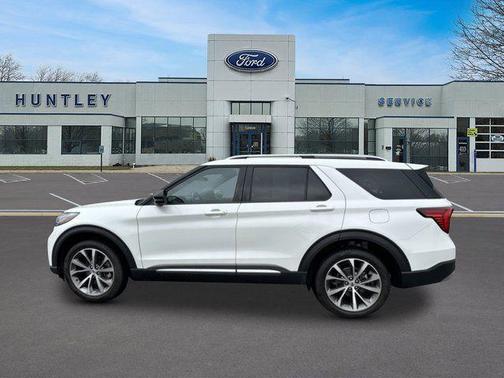 White Metallic 2025 Ford Explorer Platinum
