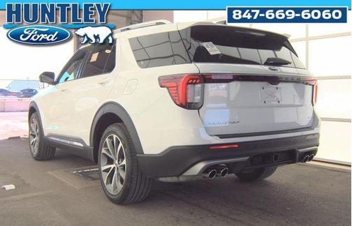 White Metallic 2025 Ford Explorer Platinum