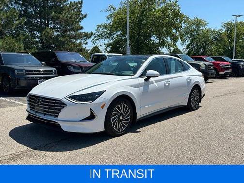 Serenity White 2023 Hyundai SONATA Hybrid Limited