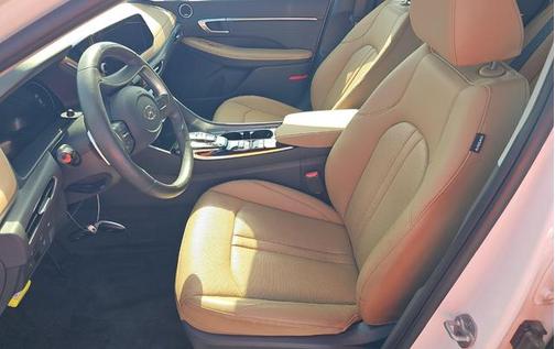 Serenity White 2023 Hyundai SONATA Hybrid Limited