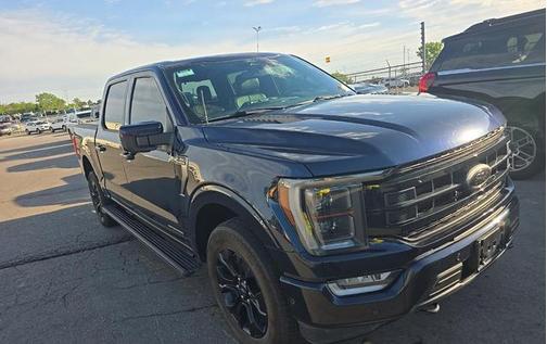 Antimatter Blue Metallic 2022 Ford F-150 Platinum