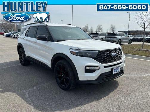 Star White Metallic Tri-Coat 2023 Ford Explorer ST