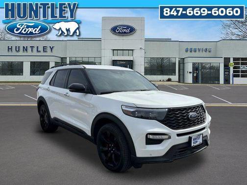 Star White Metallic Tri-Coat 2023 Ford Explorer ST