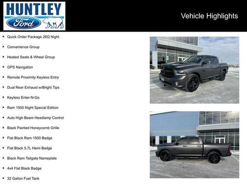 2017 RAM 1500 Night Crew Cab 4x4 5'7' Box