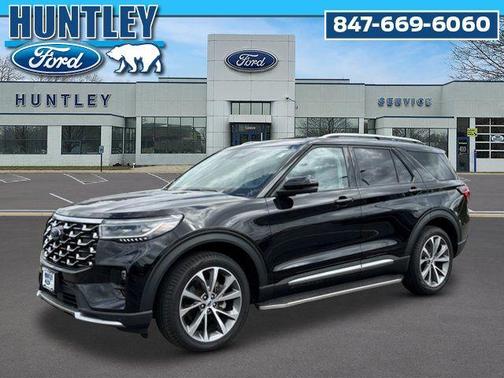 Black Metallic 2025 Ford Explorer Platinum