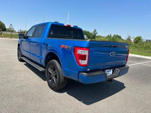 Blue 2021 Ford F-150 Lariat