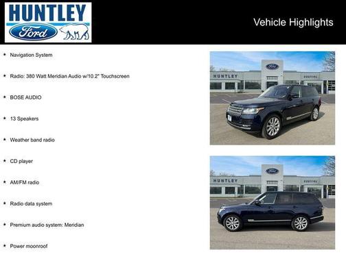2017 Land Rover Range Rover 3.0L Supercharged HSE