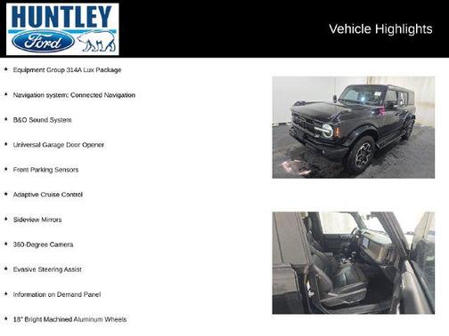 Shadow Black 2025 Ford Bronco Outer Banks