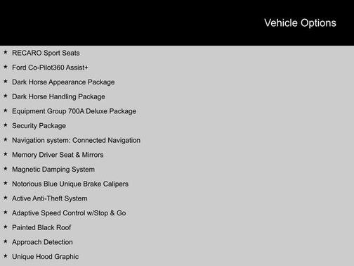 2024 Ford Mustang Dark Horse Fastback