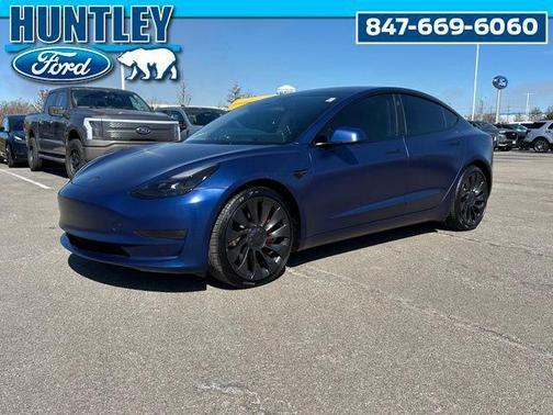 Deep Blue Metallic 2023 Tesla Model 3 Performance
