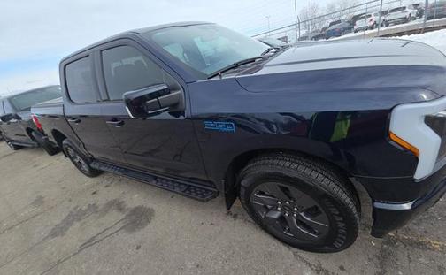 Antimatter Blue Metallic 2024 Ford F-150 Lightning LARIAT