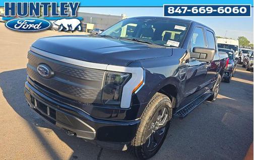 Antimatter Blue Metallic 2023 Ford F-150 Lightning XLT