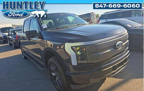 Antimatter Blue Metallic 2023 Ford F-150 Lightning XLT