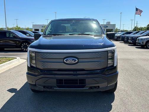Antimatter Blue Metallic 2023 Ford F-150 Lightning XLT