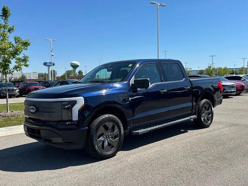 Antimatter Blue Metallic 2023 Ford F-150 Lightning XLT