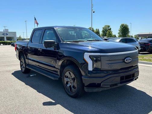 Antimatter Blue Metallic 2023 Ford F-150 Lightning XLT