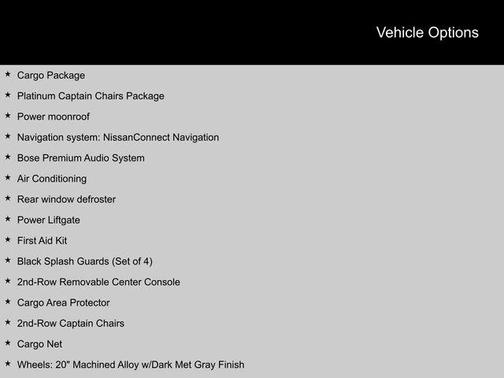 2023 Nissan Pathfinder Platinum 4WD