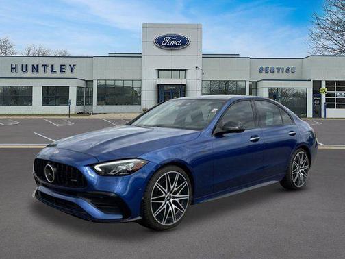 Blue 2023 Mercedes-Benz AMG C 43 4MATIC