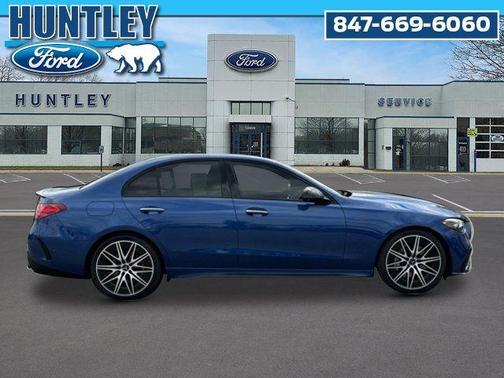 Blue 2023 Mercedes-Benz AMG C 43 4MATIC