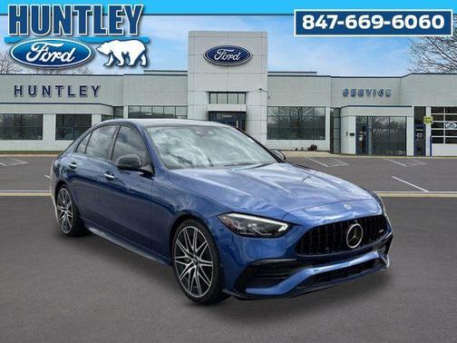 Blue 2023 Mercedes-Benz AMG C 43 4MATIC