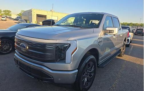 Iconic Silver Metallic 2023 Ford F-150 Lightning LARIAT