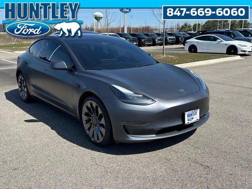 Gray 2023 Tesla Model 3 Performance