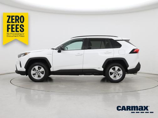White 2020 Toyota RAV4 Hybrid LE
