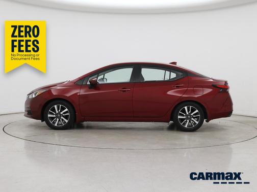 Red 2020 Nissan Versa SV