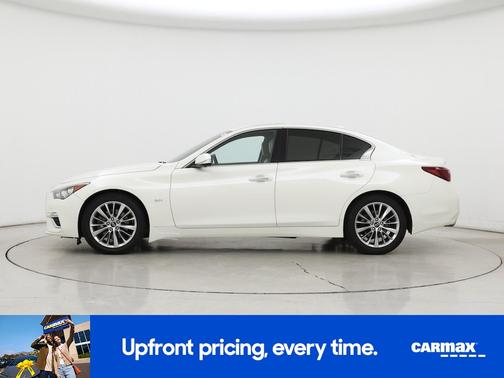 White 2019 INFINITI Q50 Luxe
