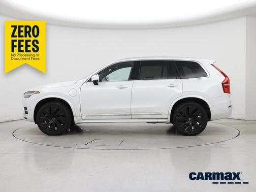 White 2023 Volvo XC90 Recharge Plug-In Hybrid T8 Plus Dark Theme