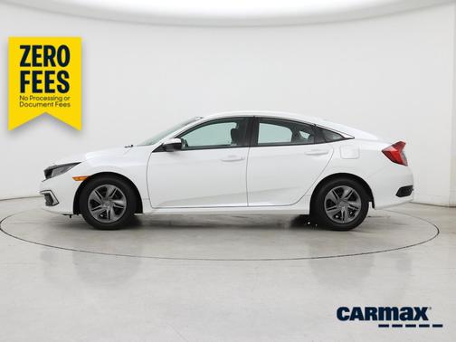 White 2020 Honda Civic LX