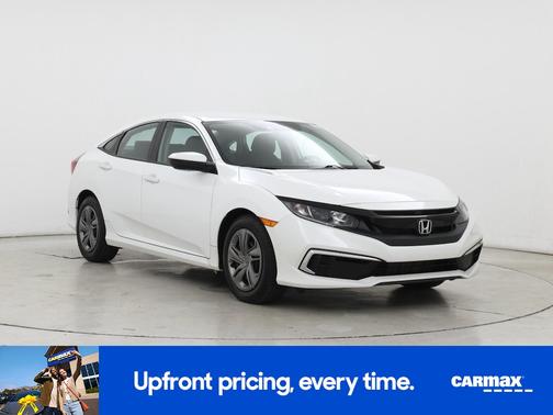 White 2020 Honda Civic LX