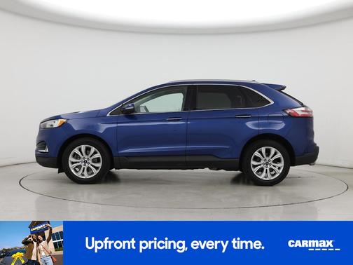 Blue 2020 Ford Edge Titanium