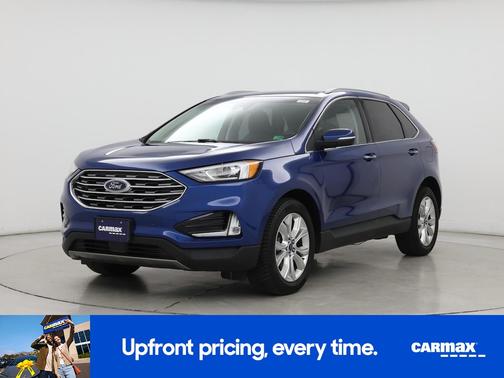Blue 2020 Ford Edge Titanium