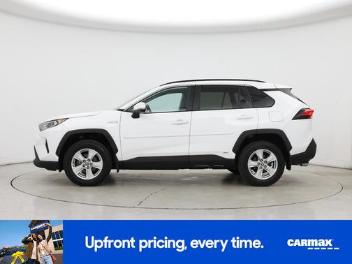 White 2021 Toyota RAV4 Hybrid XLE