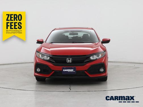 Red 2017 Honda Civic EX-L