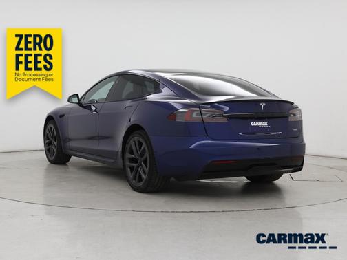 Blue 2021 Tesla Model S Plaid