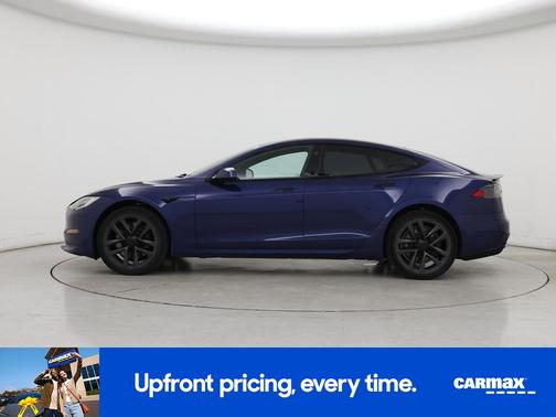 Blue 2021 Tesla Model S Plaid